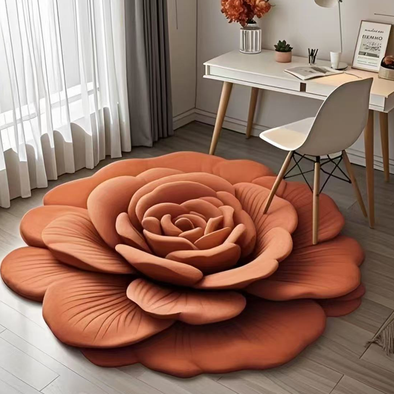 🏠Nouveaux produits 2025🔥Tapis de sol Floral Plush & Diatomaceous Earth