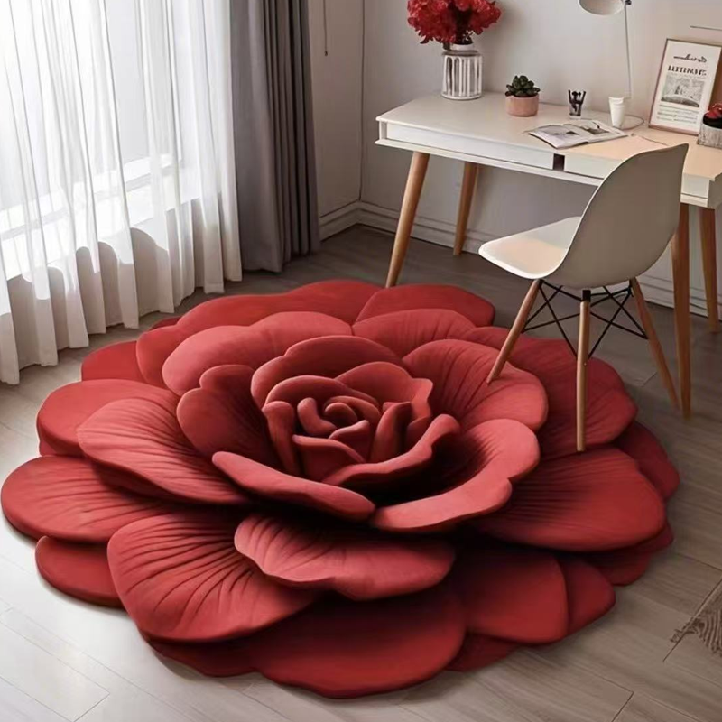 🏠Nouveaux produits 2025🔥Tapis de sol Floral Plush & Diatomaceous Earth