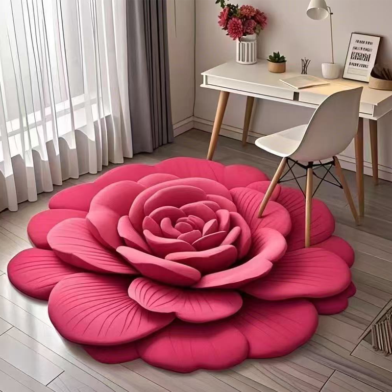 🏠Nouveaux produits 2025🔥Tapis de sol Floral Plush & Diatomaceous Earth