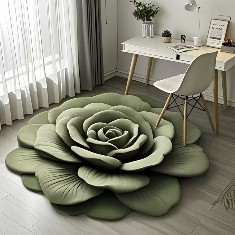 🏠Nouveaux produits 2025🔥Tapis de sol Floral Plush & Diatomaceous Earth