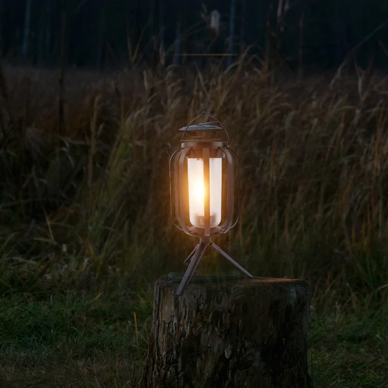 ✨️60% de réduction✨️Lampe d'extérieur en forme de lanterne solaire avec 4 modes d'éclairage