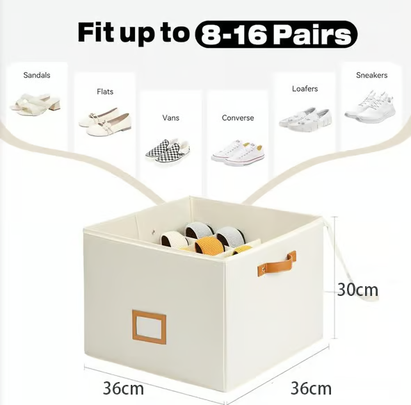 ⏳Offre à durée limitée : 57 % de réduction💥Organisateur de chaussures en tissu, boîte de rangement
