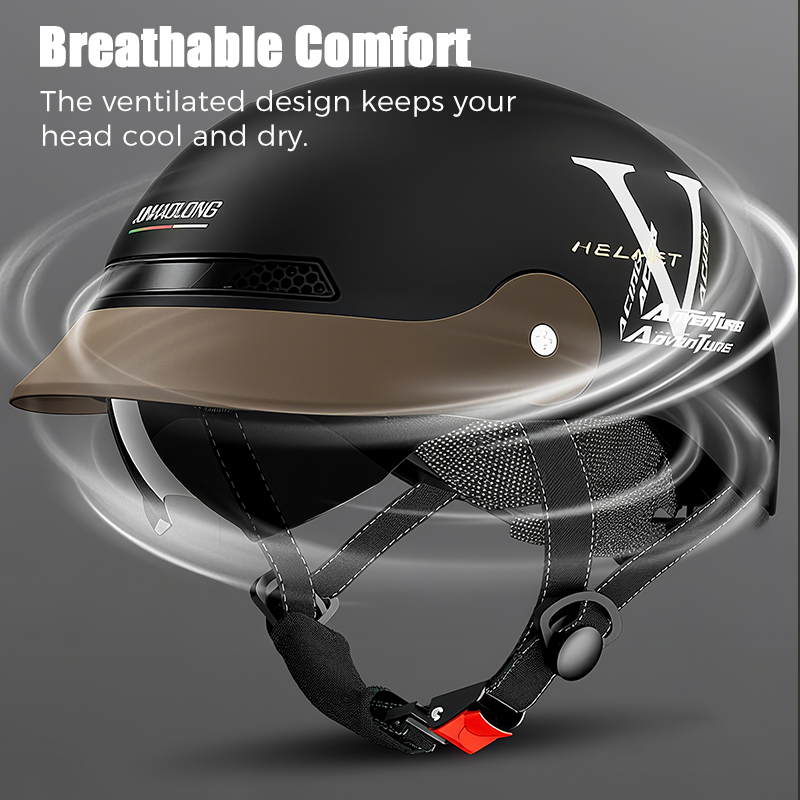 ⏳Spécial à durée limitée⏰Breathable Casque de moto léger et résistant aux chocs🛡️