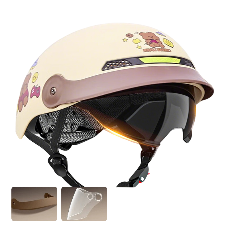 ⏳Spécial à durée limitée⏰Breathable Casque de moto léger et résistant aux chocs🛡️