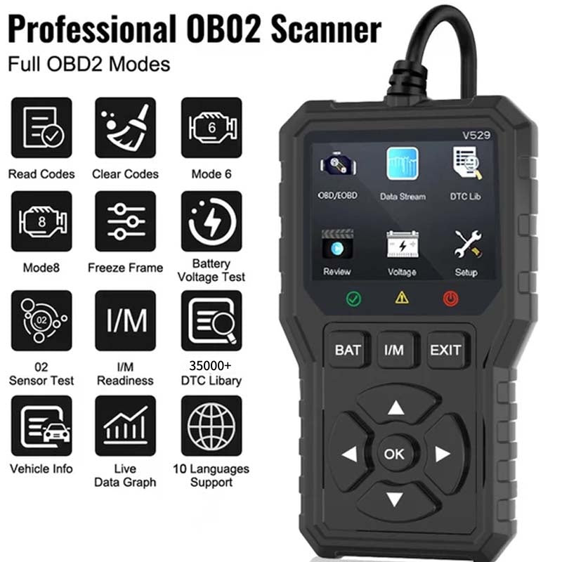 đ§ACHETEZ 2 - ĂCONOMISEZ 5.99âŹ!âšOutil Diagnostic OBD2 Professionnel - Analyse PrĂ©cise et Rapide, Compatible avec la Plupart des VĂ©hicules đđ±
