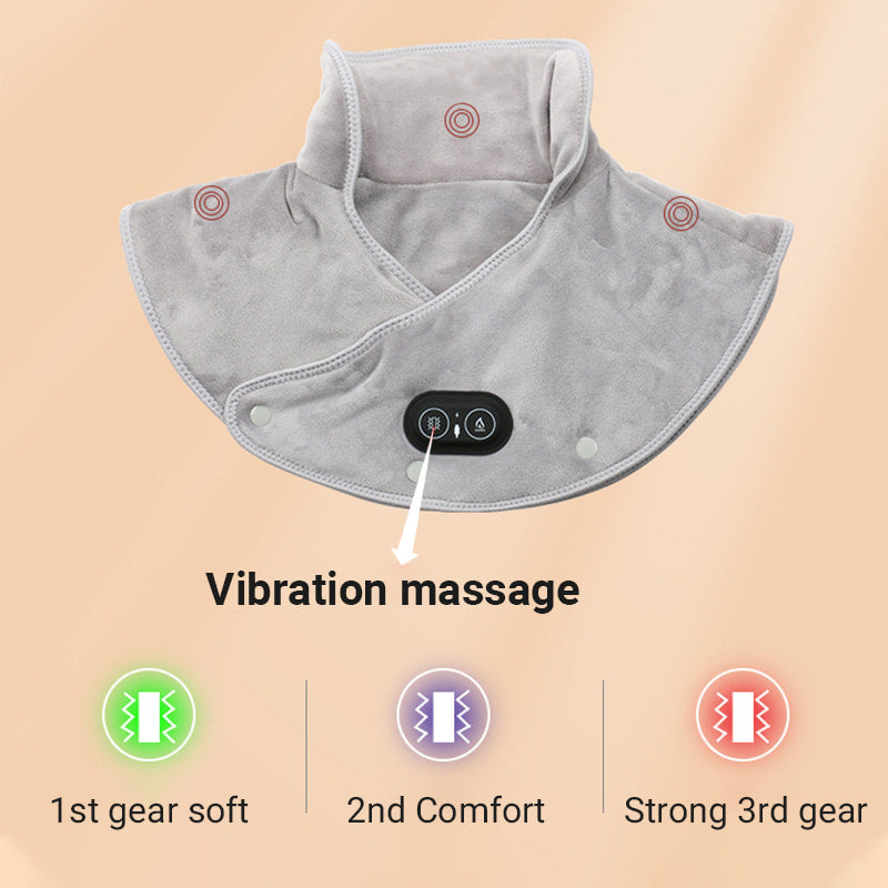 💆♀️ 60% DE RÉDUCTION ! ✨ Coussin Chauffant pour Cou et Épaules - Massage Vibrant et Chaleur Apaisante, Léger et Portable pour Maison/Bureau 🏠📦