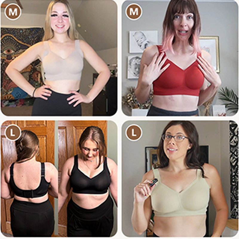 Soutien-gorge sans armature, sans coutures et à couverture totale pour femme