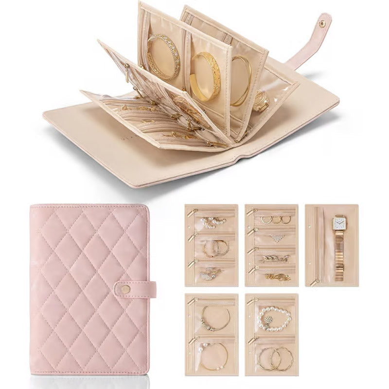 đ56% DE RĂDUCTIONâšĂlĂ©gant sac de rangement portable Ă carreaux pour bijoux