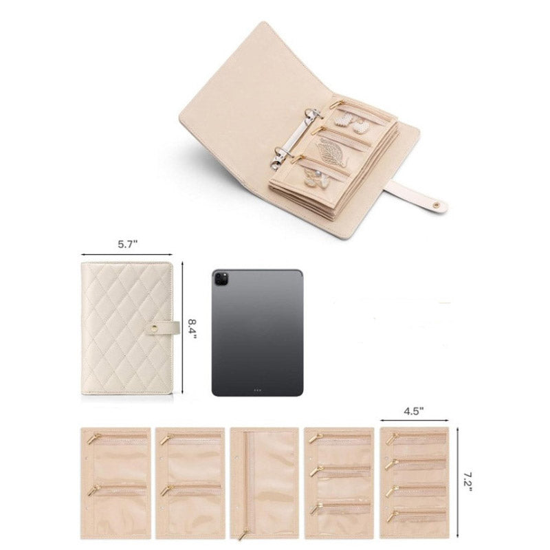 đ56% DE RĂDUCTIONâšĂlĂ©gant sac de rangement portable Ă carreaux pour bijoux