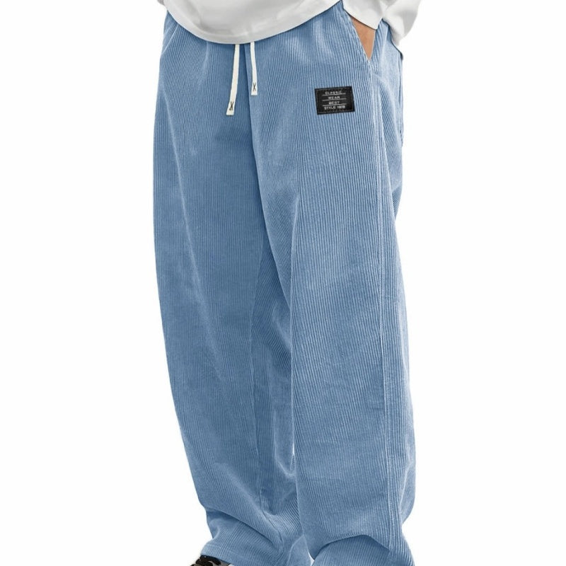 📢📢50 % de réduction !! ⏰Pantalon ample à cordon et poches pour homme