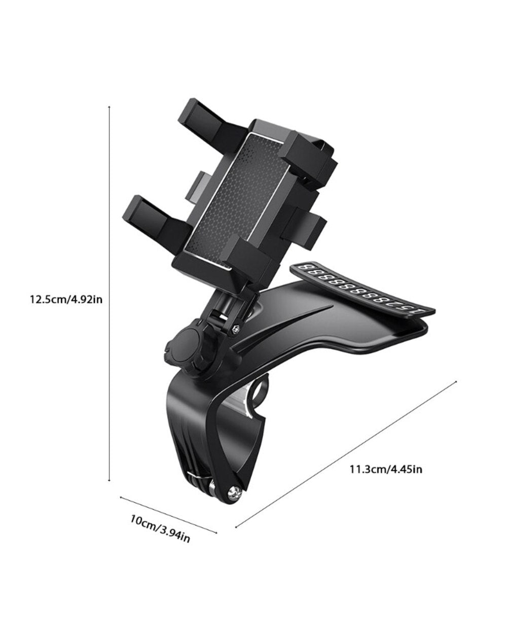 Support universel de téléphone pour tableau de bord de voiture avec rotation à 1200°