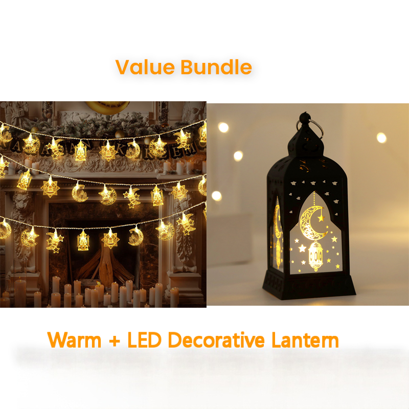✨ Guirlande Lumineuse LED Ramadan & Eid – Décoration Festive et Chaleureuse ✨