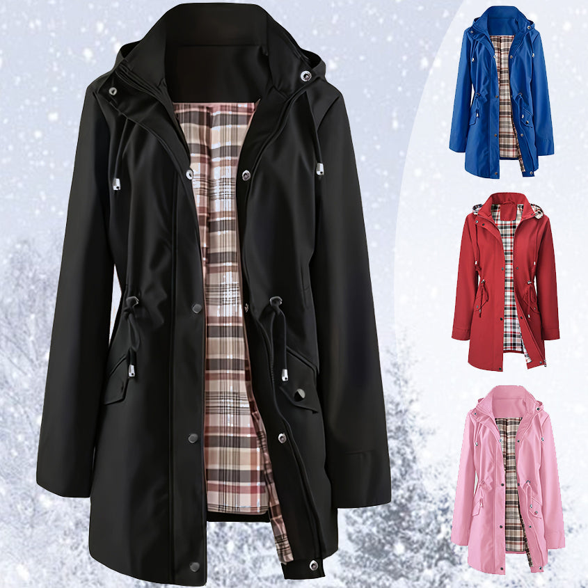 🔥Vente chaude 58% de réduction🔥Vestes décontractées de couleur unie, manteaux coupe-vent imperméables, coupe-vent à capuche