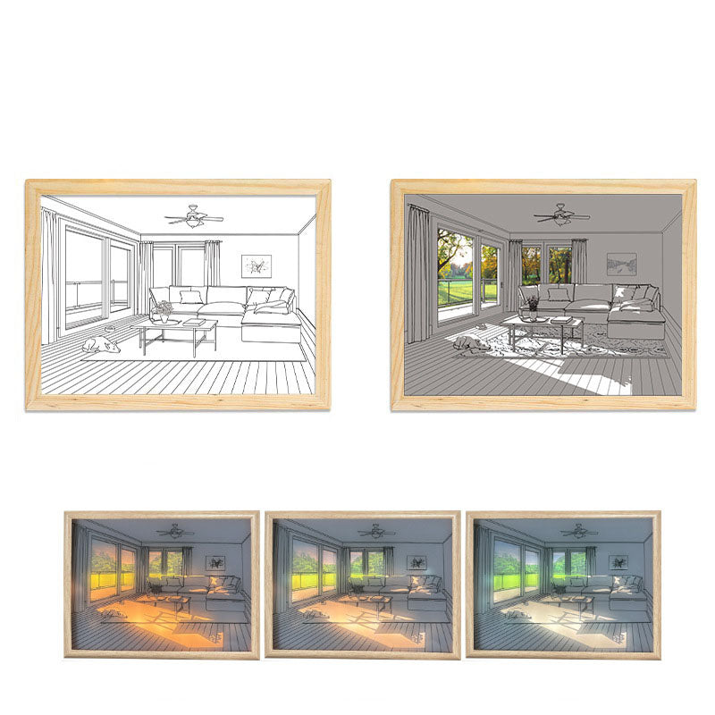 Décoration pour la maison--Éclairage peinture décoration