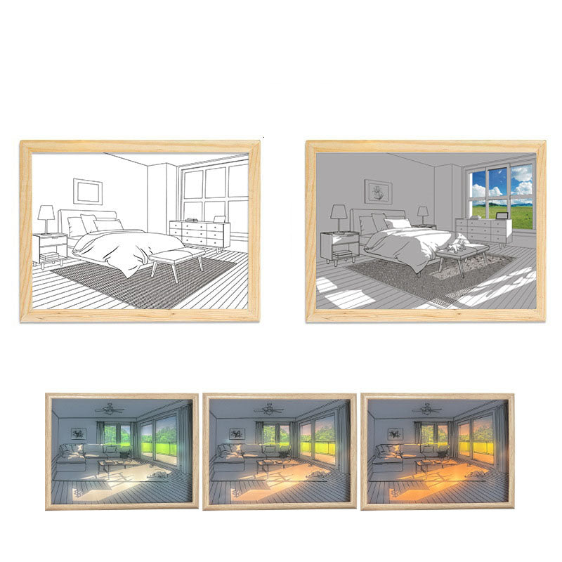 Décoration pour la maison--Éclairage peinture décoration