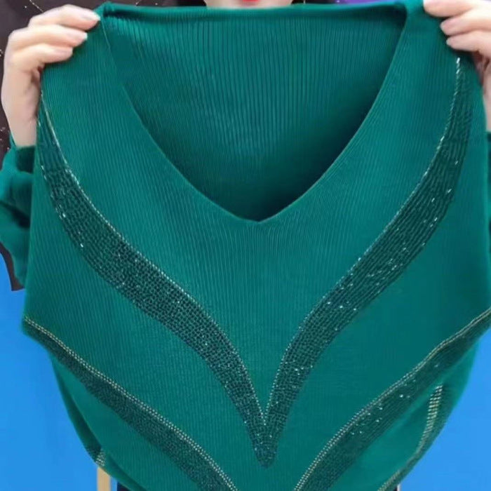 🔥VENTE CHAUDE €26.99🔥Vêtements décontractés à col en V et manches longues pour femmes (46 % de réduction)