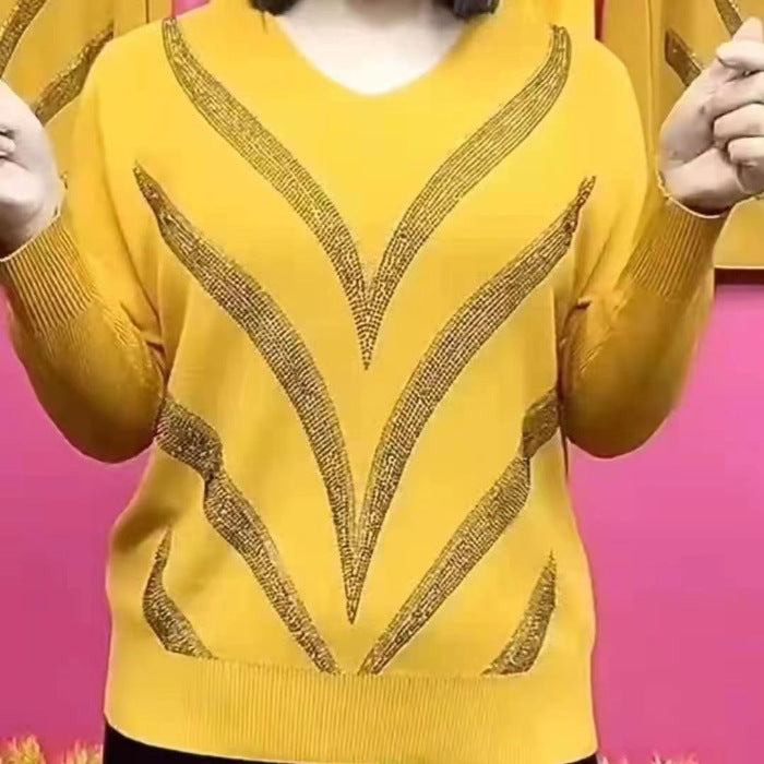 🔥VENTE CHAUDE €26.99🔥Vêtements décontractés à col en V et manches longues pour femmes (46 % de réduction)