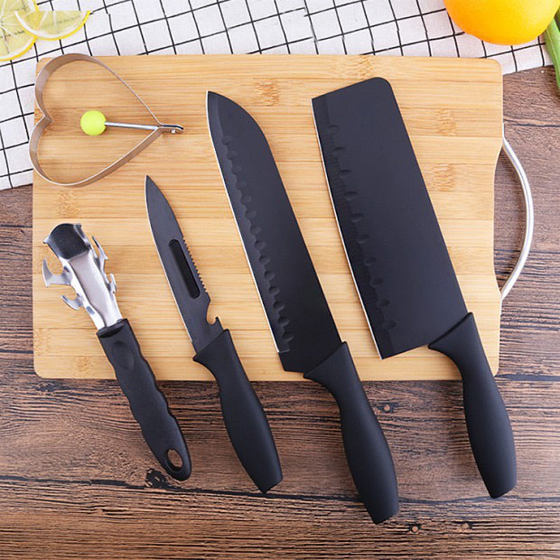🎅Prévente de Noël - 35% de réduction🎁 Set de couteaux de cuisine en acier inoxydable