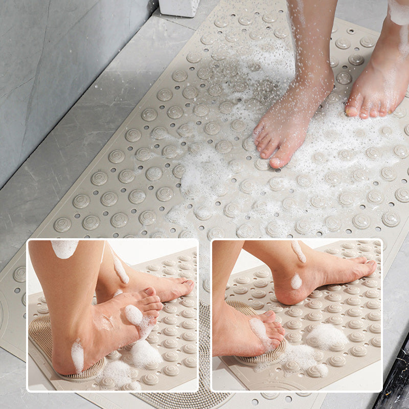 Tapis de massage antidérapant pour salle de bain avec ventouses et trous de drainage