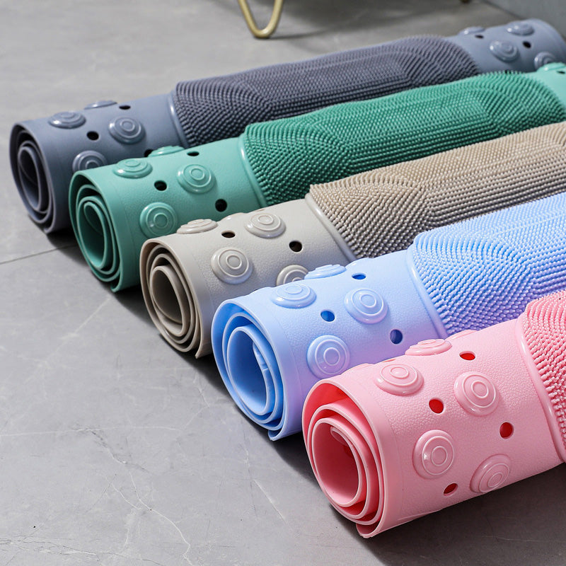 Tapis de massage antidérapant pour salle de bain avec ventouses et trous de drainage