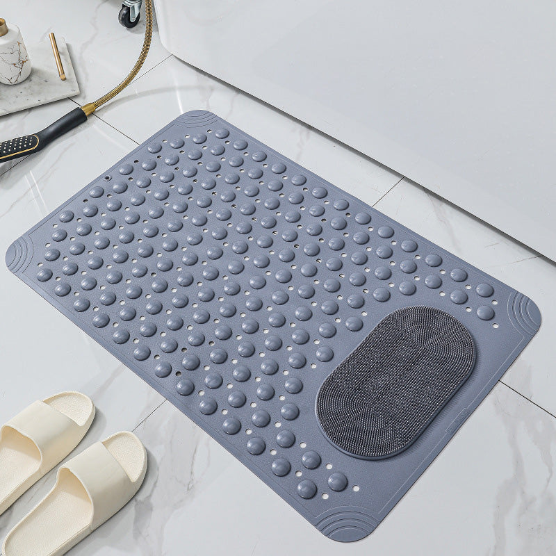 Tapis de massage antidérapant pour salle de bain avec ventouses et trous de drainage