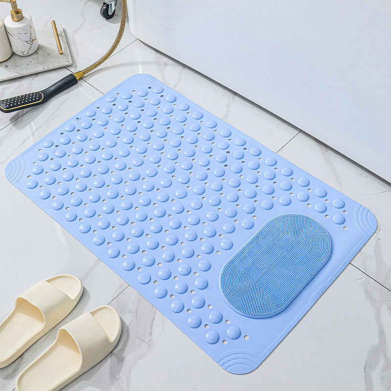 Tapis de massage antidérapant pour salle de bain avec ventouses et trous de drainage