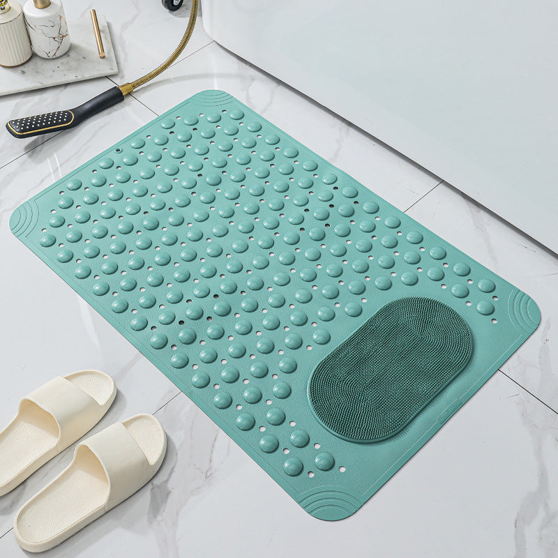 Tapis de massage antidérapant pour salle de bain avec ventouses et trous de drainage