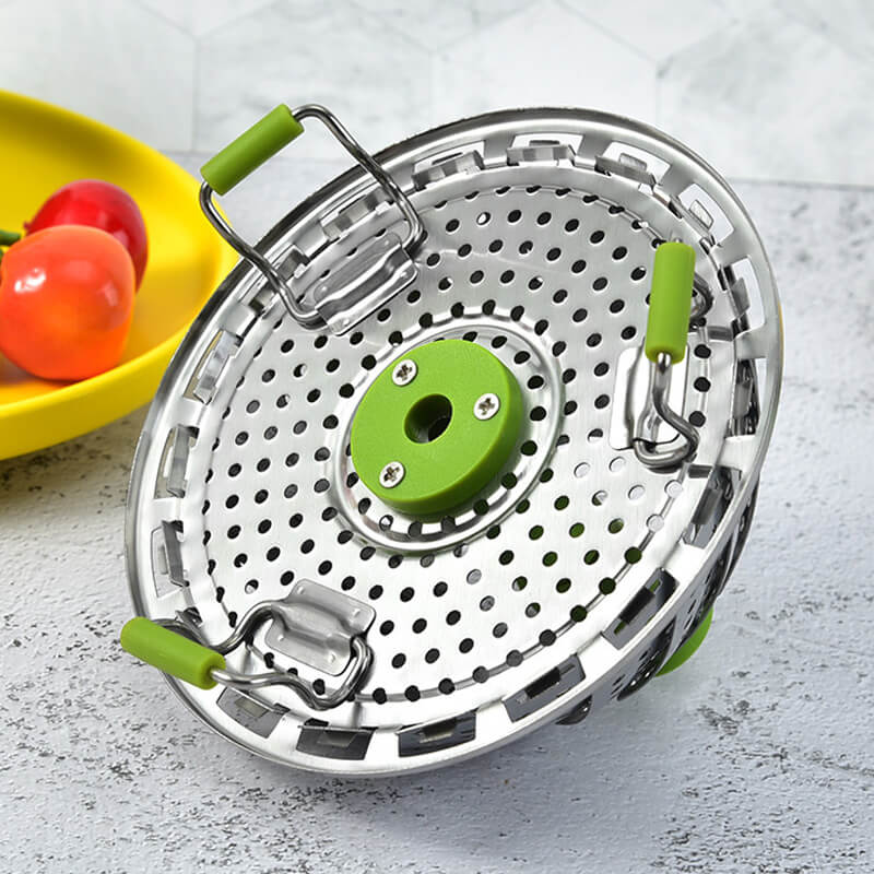 Cuit-vapeur à légumes pliable en acier inoxydable (🔥Réduction Nouvel An, 49% de réduction🔥).