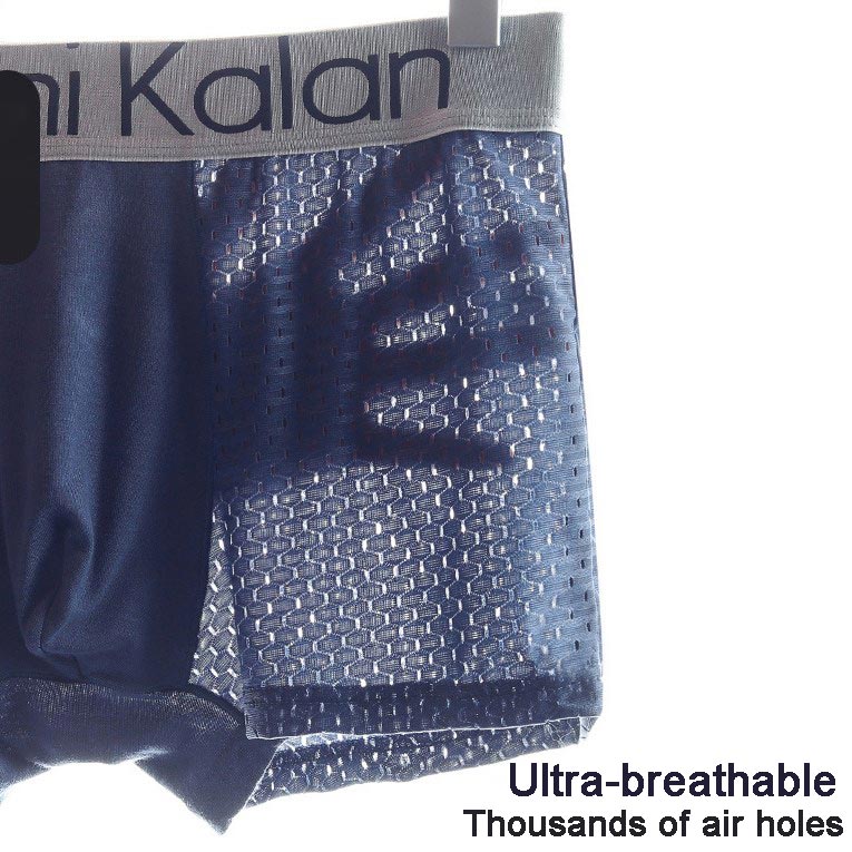 Caleçons en maille ultra-respirante en soie glacée pour hommes