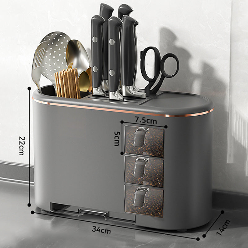 Porte-couteaux multifonctionnel de cuisine