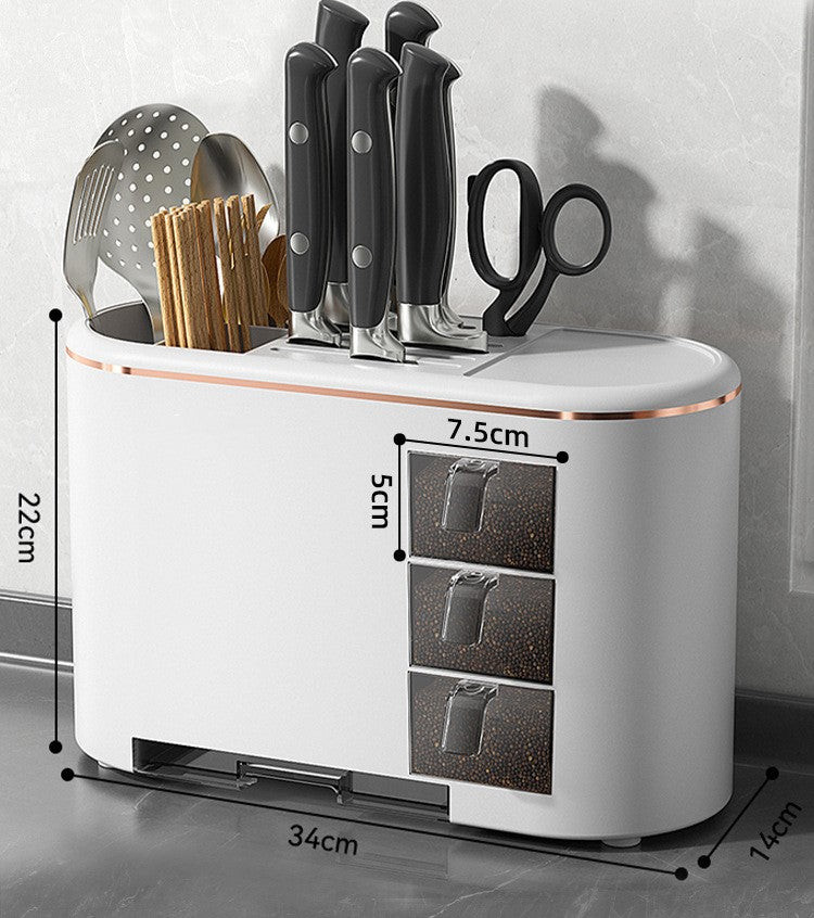 Porte-couteaux multifonctionnel de cuisine