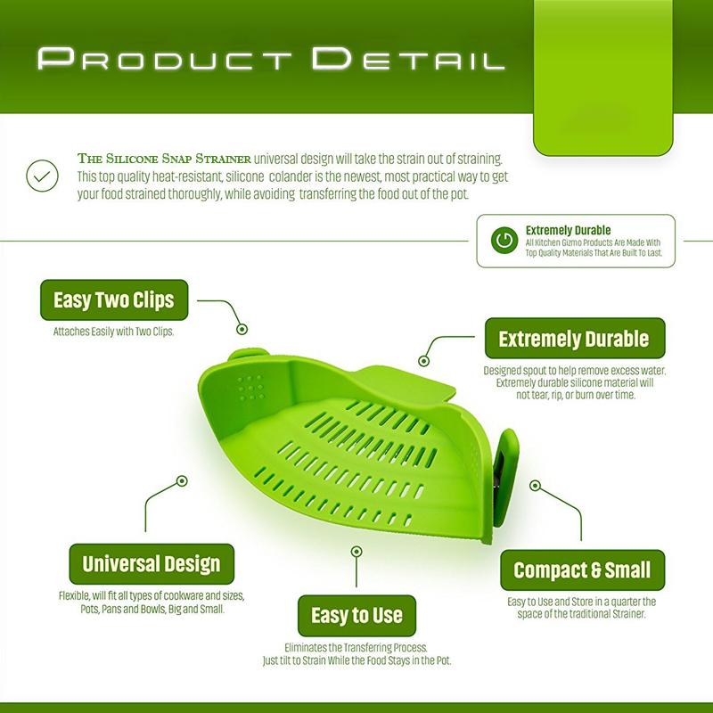 (Acheter 1 obtenez 1 gratuit)--Silicone Snap Strainer
