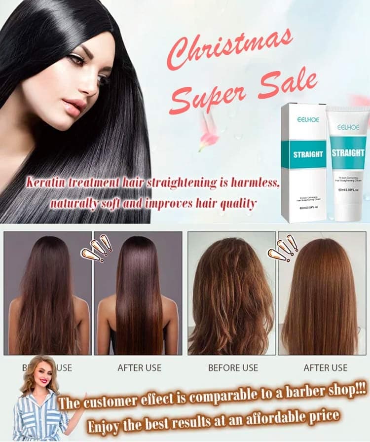 Soie et brillance Crème lissante pour cheveux