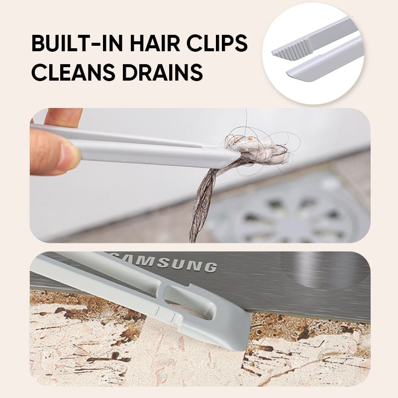 Brosse de nettoyage de crevasses rotative multifonction 3 en 1