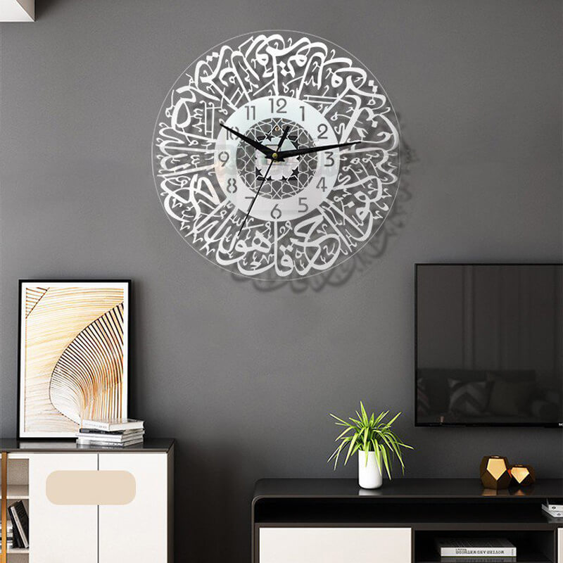 Acrylique miroir horloge décorative (50% off)