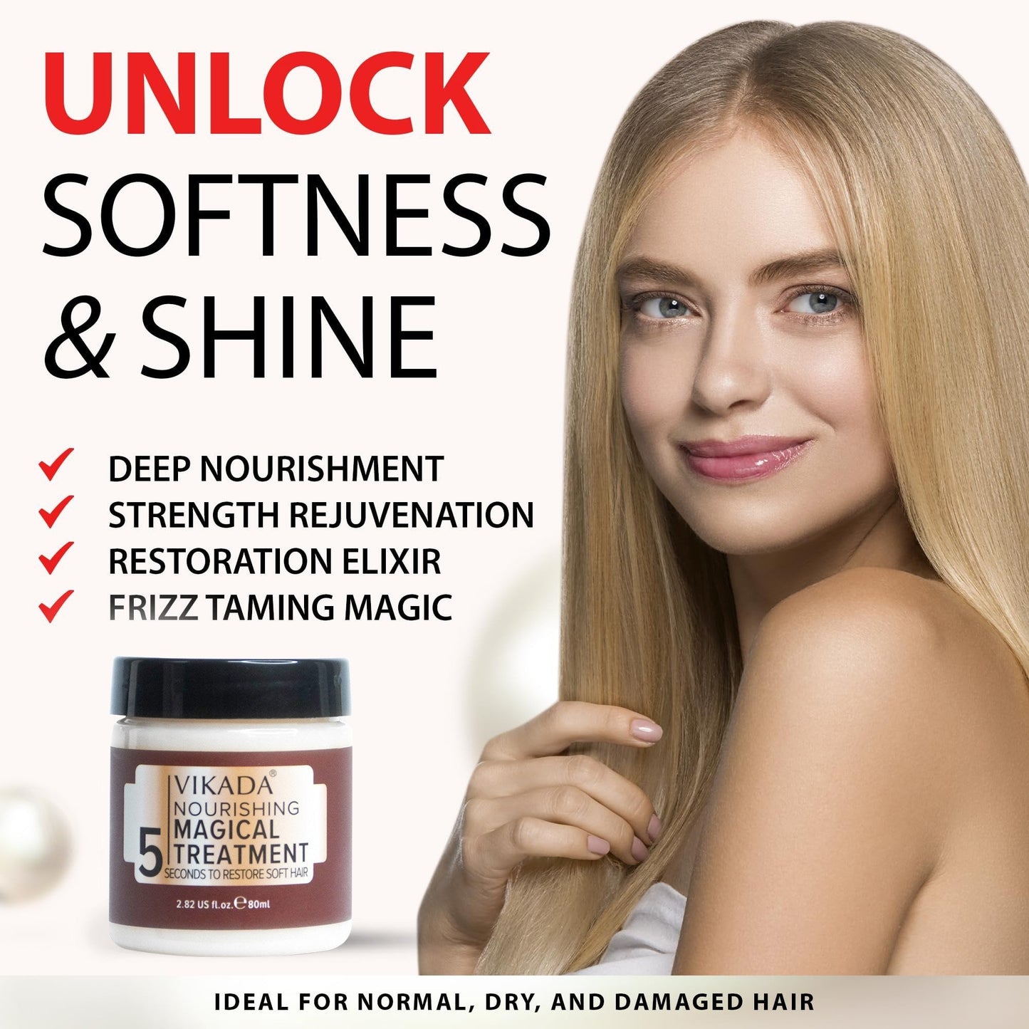 đ„Vente chaudeđ-CrĂšme capillaire nourrissante en profondeur (rend les cheveux doux et lisses)