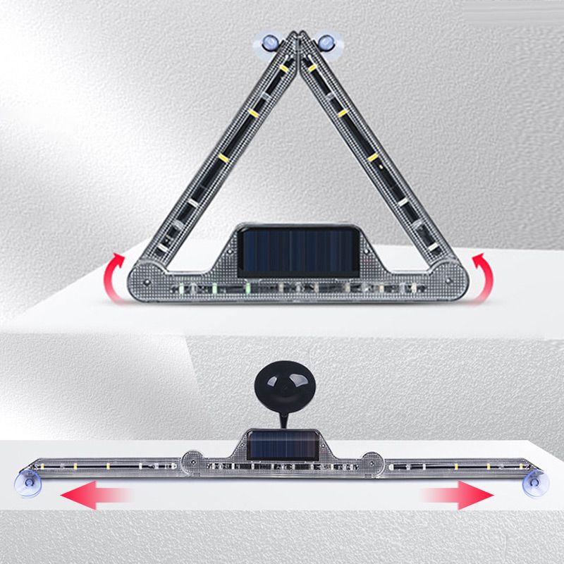 Voyant d’avertissement triangulaire pliable solaire