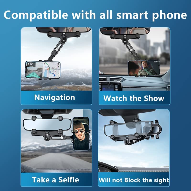 2023 Nouveau support de téléphone de voiture rotatif et rétractable
