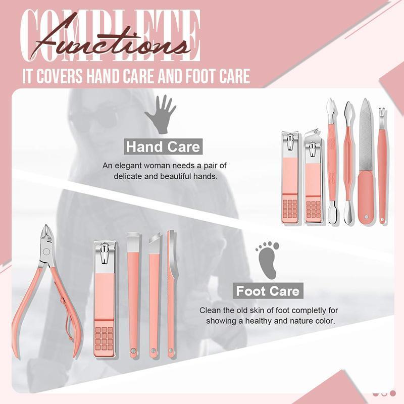 Ensemble de soins des ongles 16 pièces (10 couleurs)