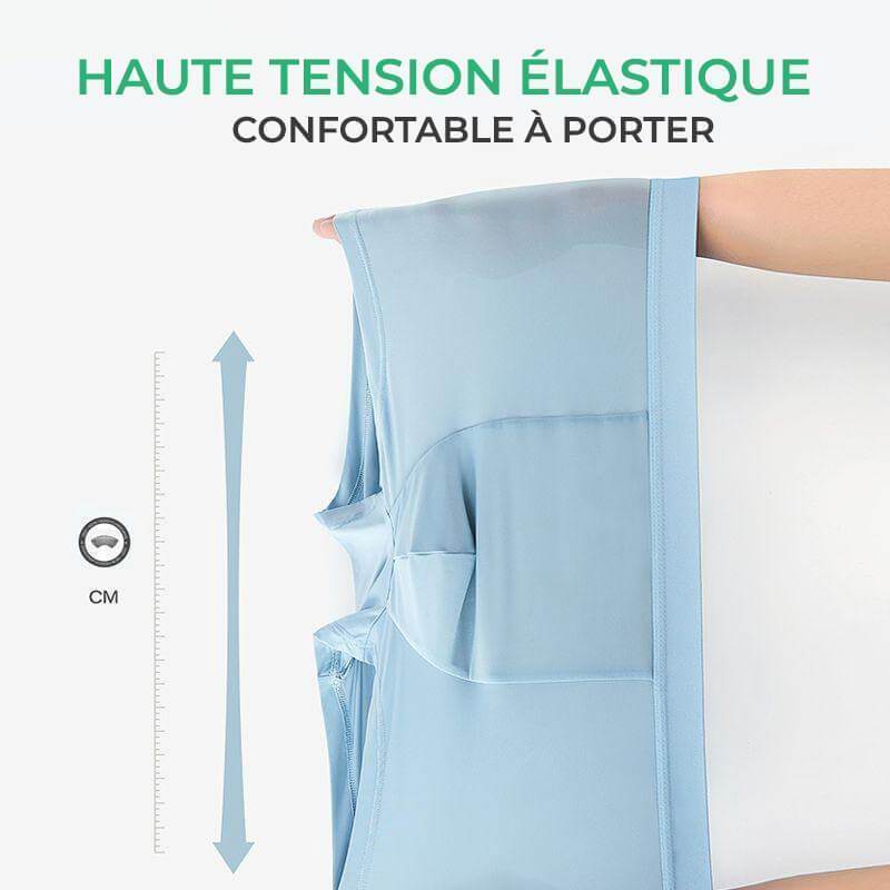 Réduction limitée dans le temps, culotte en soie glacée pour homme