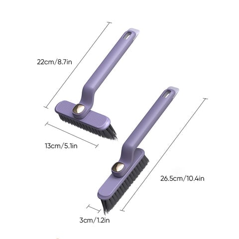 Brosse de nettoyage de crevasses rotative multifonction 3 en 1