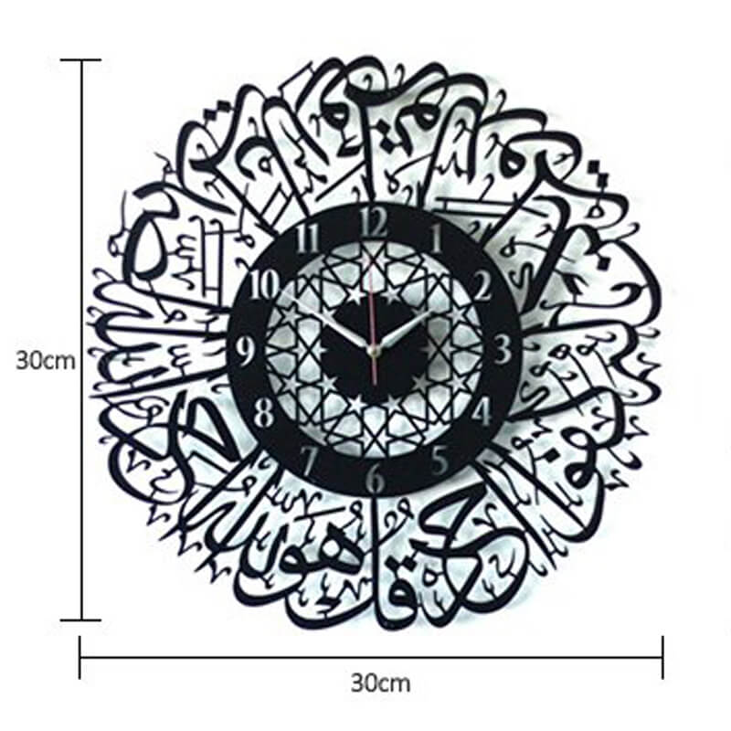 Acrylique miroir horloge décorative (50% off)