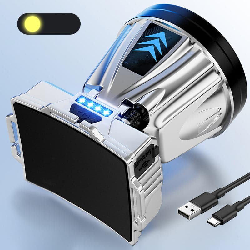 Lampe frontale rechargeable à haute puissance super lumineuse