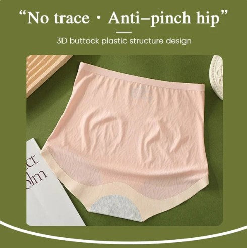 Achetez 5 et recevez 5 gratuits -Culotte de contrôle du ventre sans couture taille haute sans couture