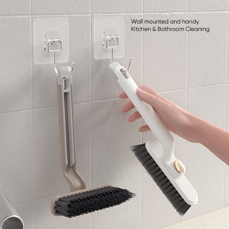 Brosse de nettoyage de crevasses rotative multifonction 3 en 1