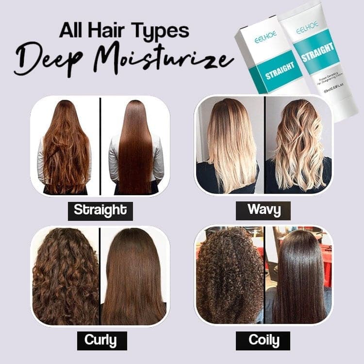 Soie et brillance Crème lissante pour cheveux