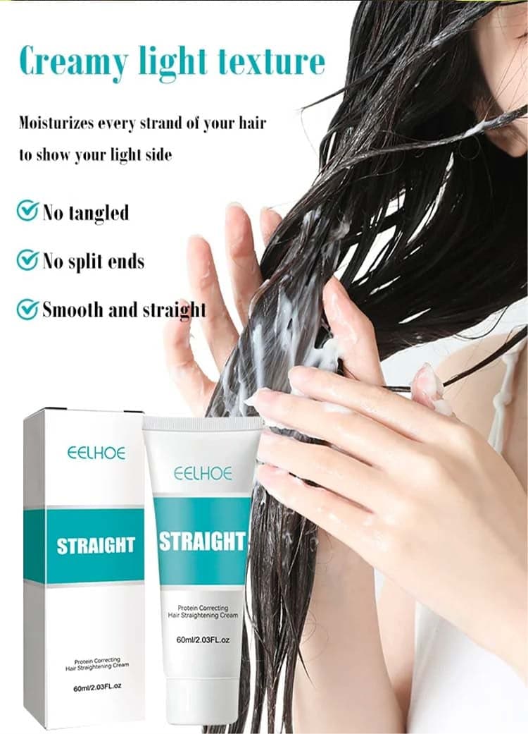 Soie et brillance Crème lissante pour cheveux