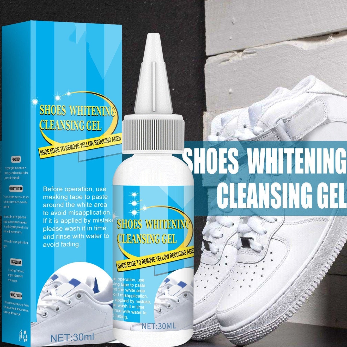 Acheter deux, obtenir un gratuitement Gel nettoyant éclaircissant pour chaussures