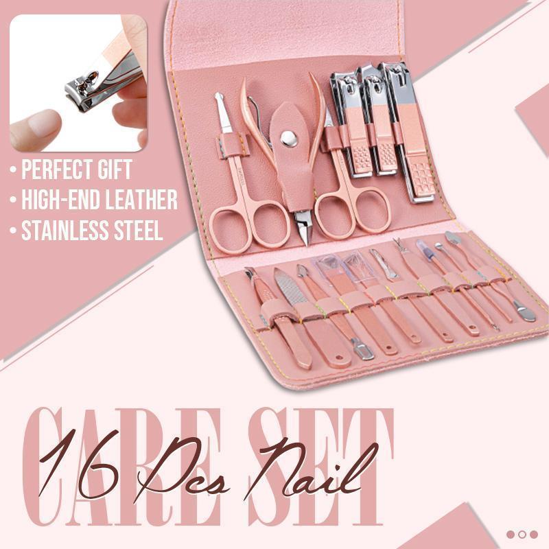 Ensemble de soins des ongles 16 pièces (10 couleurs)