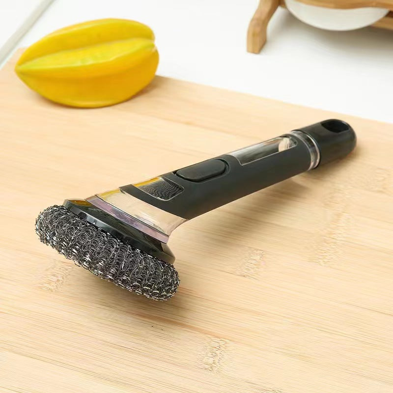 Brosse à récurer multifonctionnelle à ajout automatique de liquide